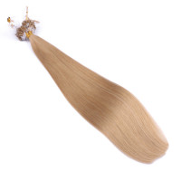 25 x Micro Ring / Loop - 16 Hellblond natur - Hair Extensions 100% Echthaar - NOVON EXTENTIONS 50 cm - 1 g