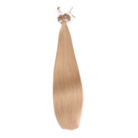 25 x Micro Ring / Loop - 16 Hellblond natur - Hair Extensions 100% Echthaar - NOVON EXTENTIONS 50 cm - 1 g