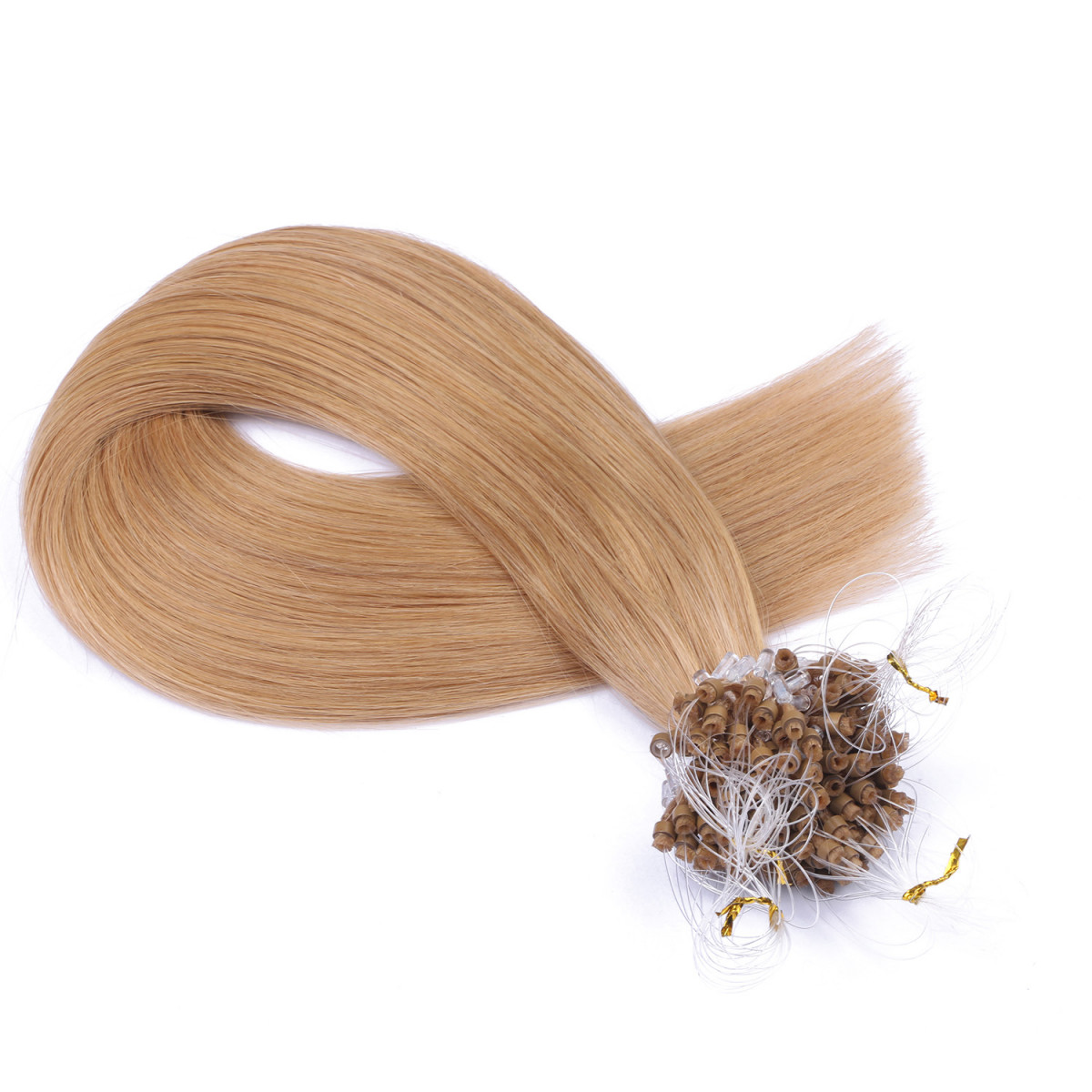 25 x Micro Ring / Loop - 19 Mittelgoldblond - Hair...