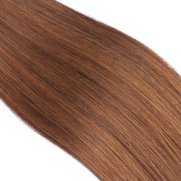 25 x Micro Ring / Loop - 4/30 Gesträhnt - Hair Extensions 100% Echthaar - NOVON EXTENTIONS 50 cm - 1 g