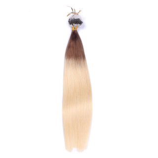 25 x Micro Ring / Loop - 17/20 Ombre - Hair Extensions 100% Echthaar - NOVON EXTENTIONS