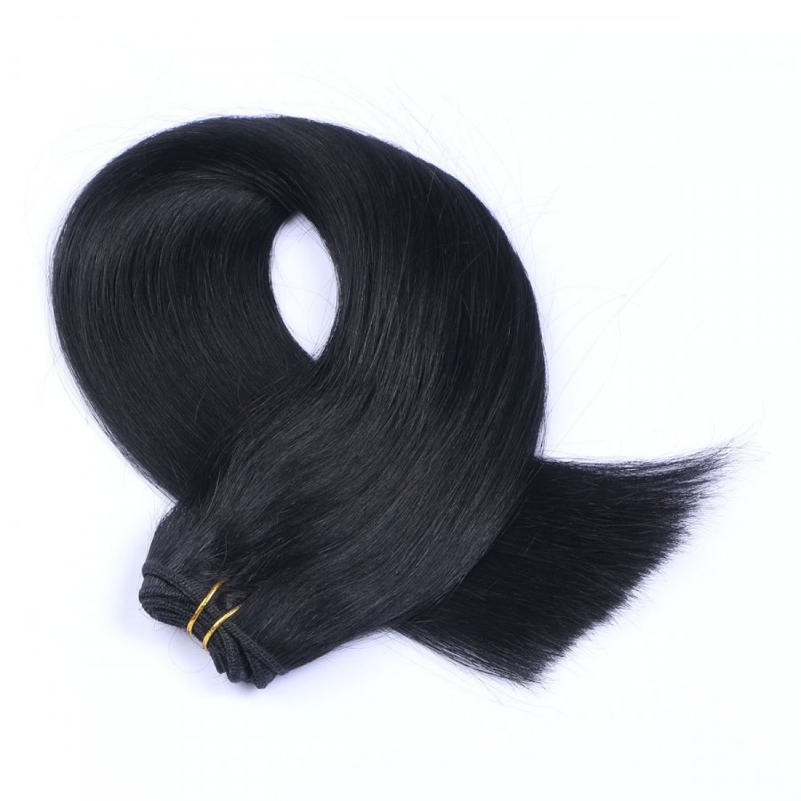 Tressen Extensions #1 Schwarz aus Remy-Echthaar