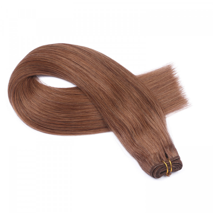 Echthaar Tressen - Weft Extentions - 5 Dunkelblond
