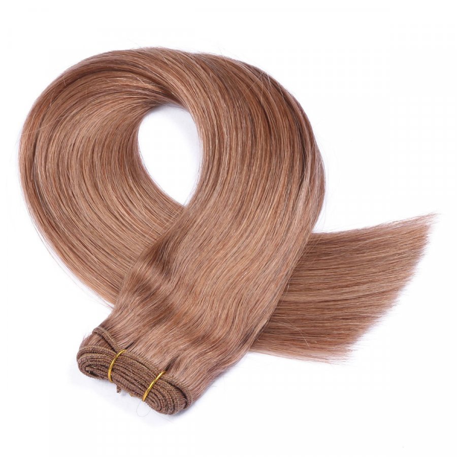 Tressen Extensions #10 Leichtbraun aus Remy-Echthaar