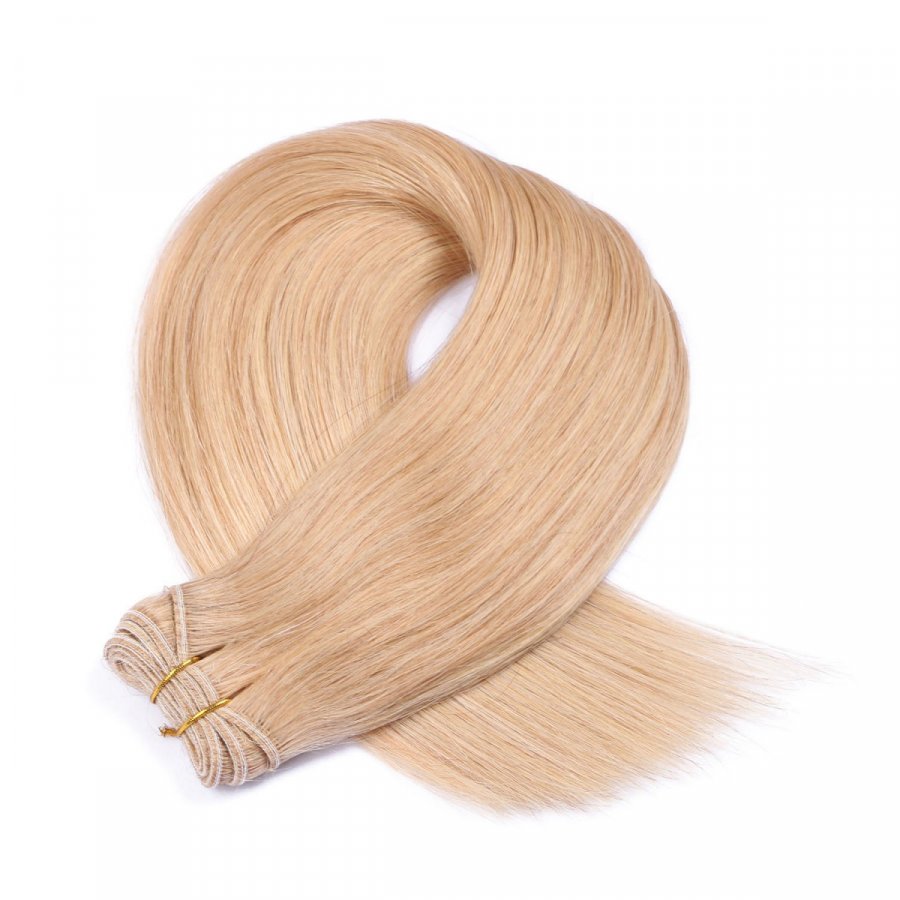 Tressen Extensions #18 Naturaschblond aus Remy-Echthaar