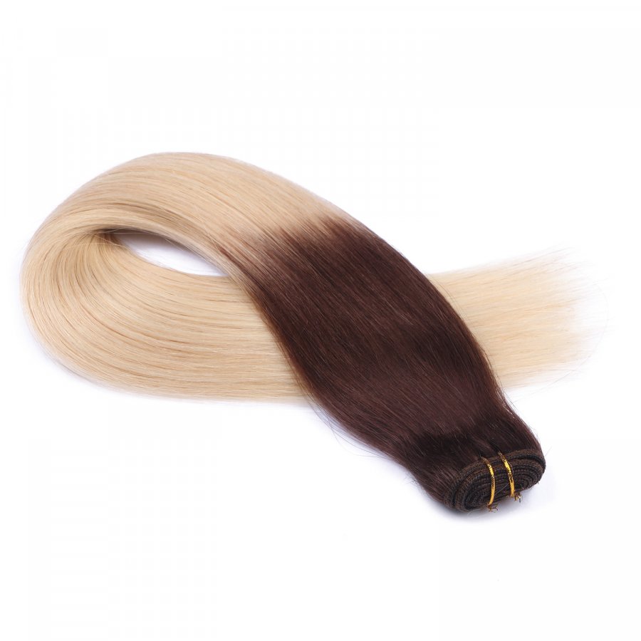 Tressen Extensions #2/60 Ombre aus Remy-Echthaar