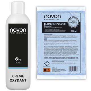 Novon Cream Oxydant 6% - 1000ml + 500g Blondierpulver