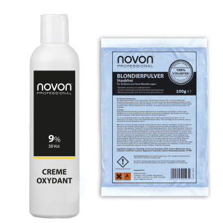 Novon Cream Oxydant 9% 200ml + 100g Blondierpulver