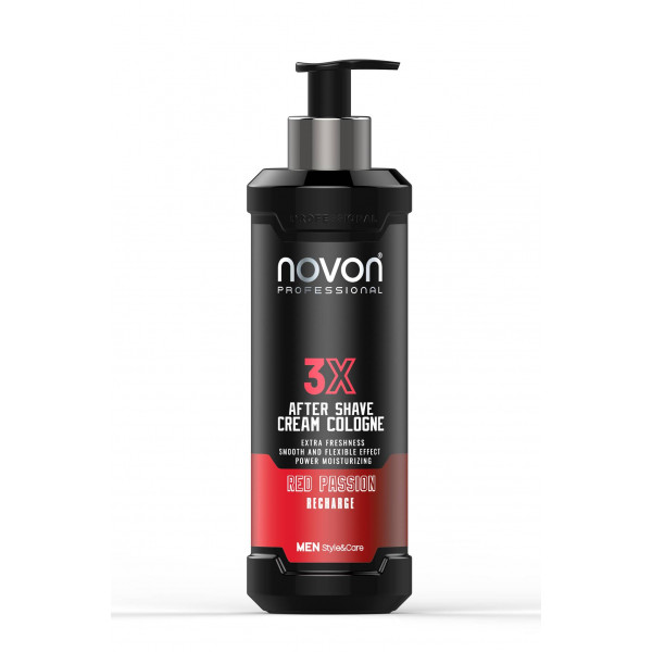 Novon Professional 3X Aftershave Cream Cologne - Red Passion - 400ml