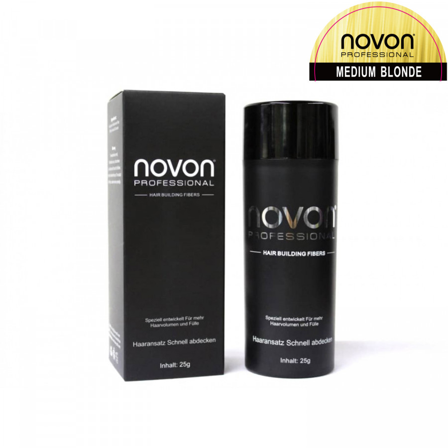 Novon Professional Hair Building Fiber - Medium Blond 25g...
