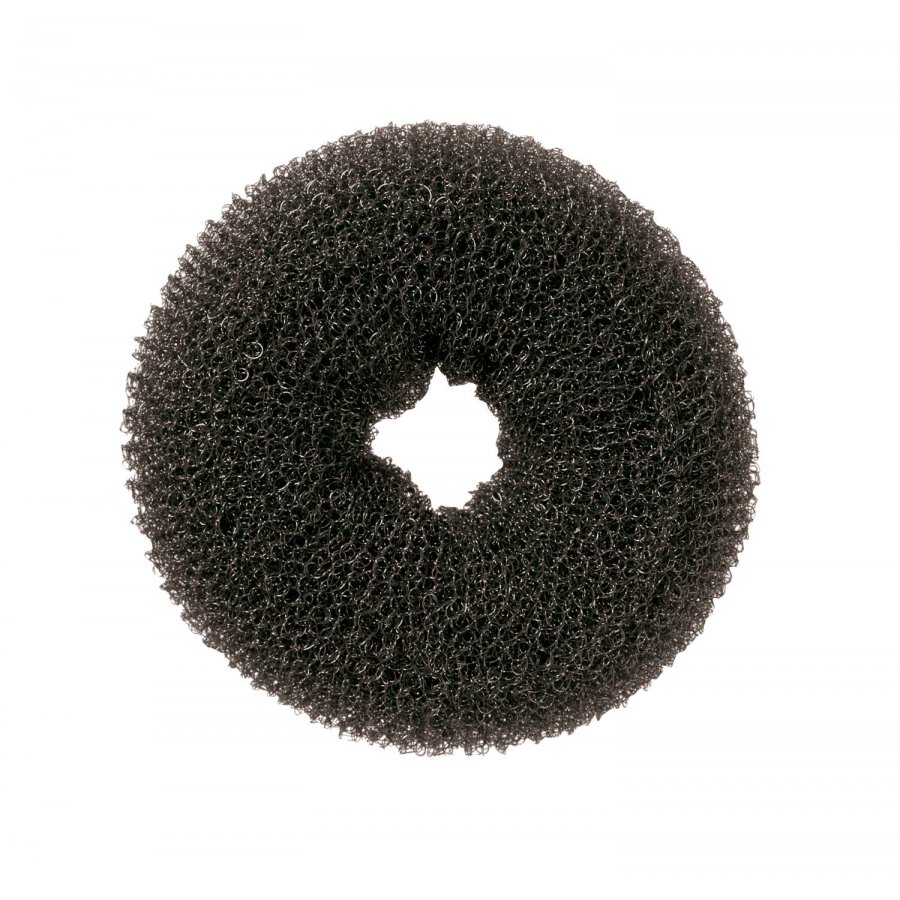 Novon - Knotenrolle, Haarunterlage - Donutkissen - Schwarz