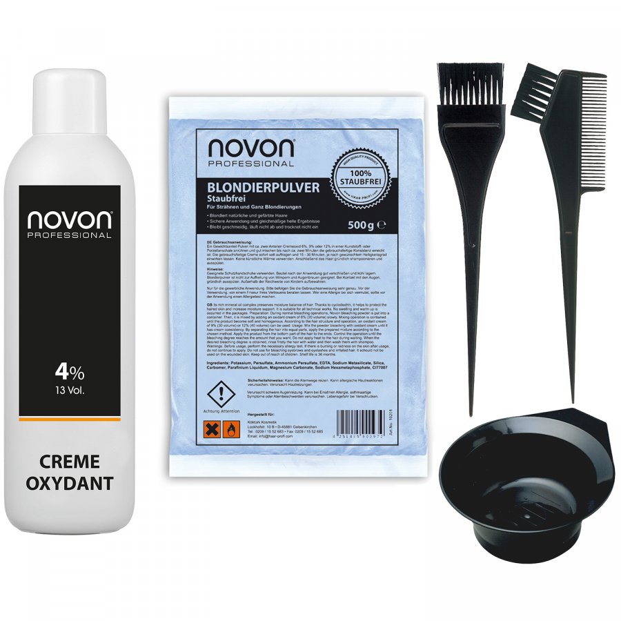 Novon Blondier-Set Pro 4 % – 1 Liter + 500 g inkl. Zub