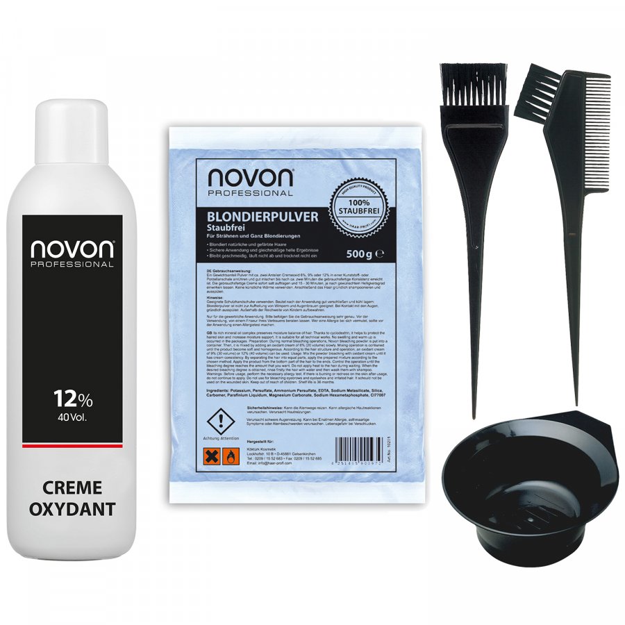 Novon Blondier-Set Pro 12 % – 1 Liter + 500 g inkl. Zu