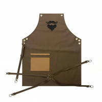 Novon Professional Barber Schürze Apron - Lederschürze - Werkzeugschürze Model 018
