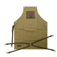 Novon Professional Barber Schürze Apron - Lederschürze - Werkzeugschürze Model 020
