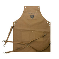 Novon Professional Barber Schürze Apron - Lederschürze - Werkzeugschürze Model 023