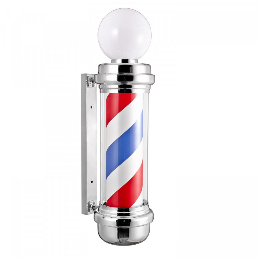 Novon Professional Barber Pole with Light - Red / Blue