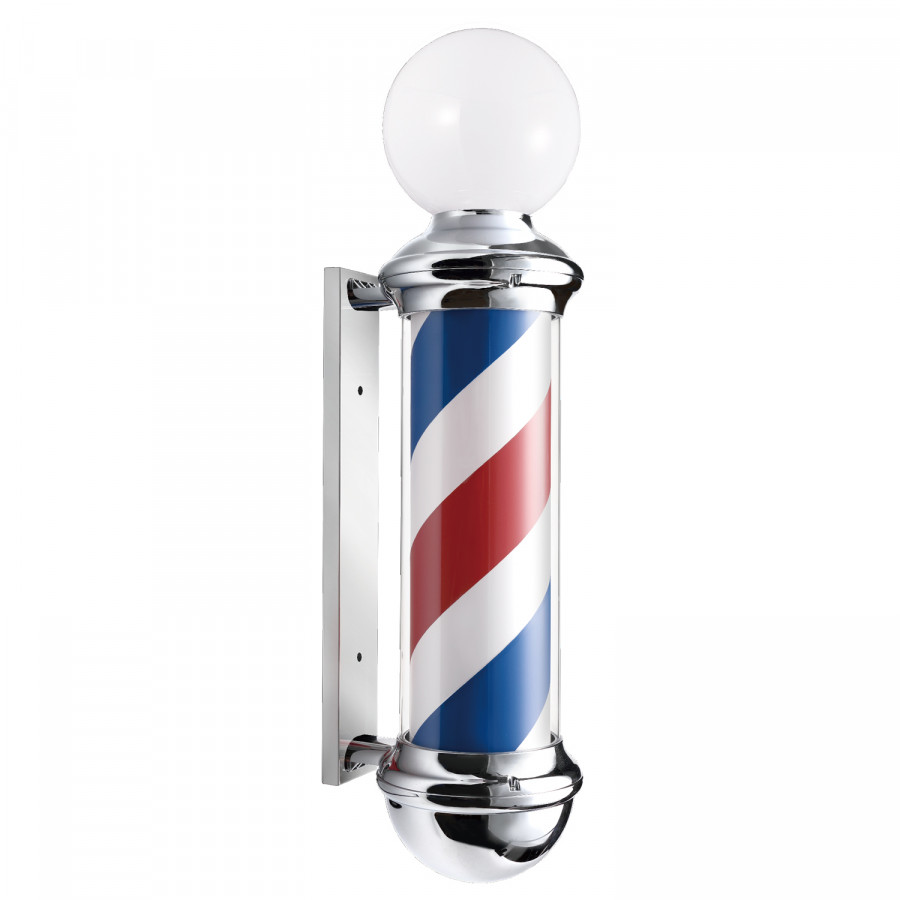 Novon Professional Barber Pole Classic Chrome with light - R
