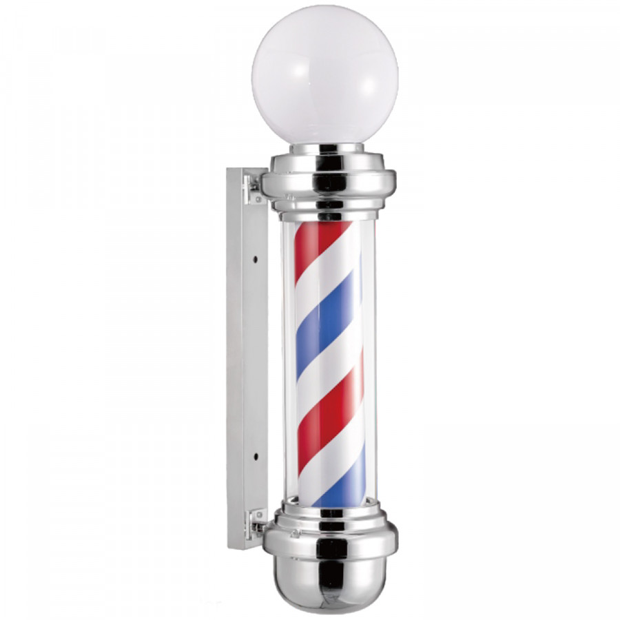 Novon Professional Barber Pole Classic Chrome with light - R