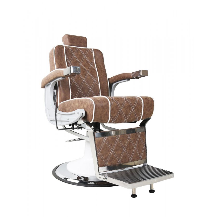 Barber Chair - LUXURY - Herrenstuhl - Vintage Light Brown