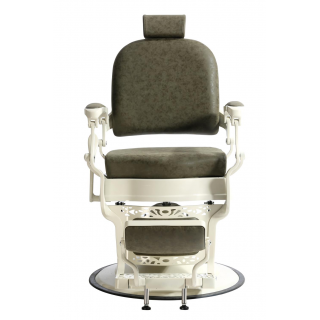 Barber Chair - OVALO Cream - Herrenstuhl - Vintage Brown