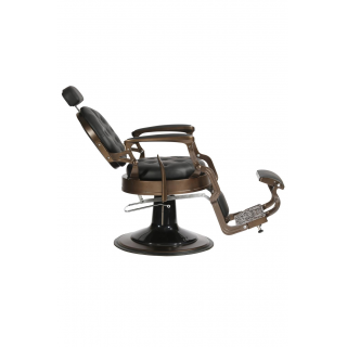 Barber Chair - THE CHESTER - Smooth Brown - Black