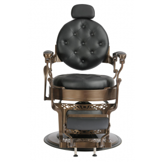 Barber Chair - THE CHESTER - Smooth Brown - Black