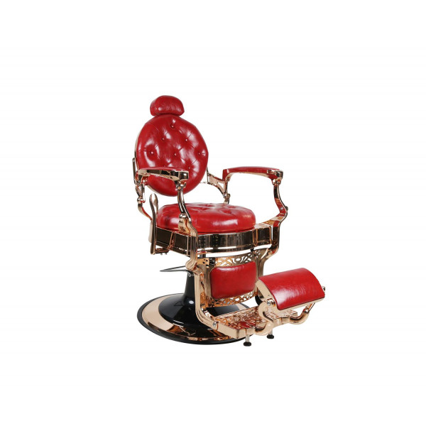 Barber Chair - THE CHESTER - Rosegold - Red