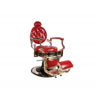 Barber Chair - THE CHESTER - Rosegold - Red