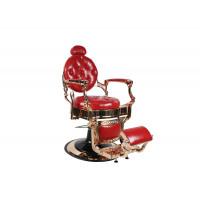 Barber Chair - THE CHESTER - Rosegold - Red