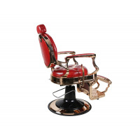 Barber Chair - THE CHESTER - Rosegold - Red