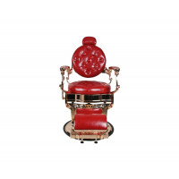 Barber Chair - THE CHESTER - Rosegold - Red