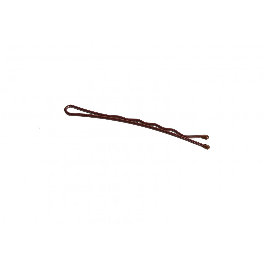 Hair Grips Brown with Ball 50 mm - 500 g