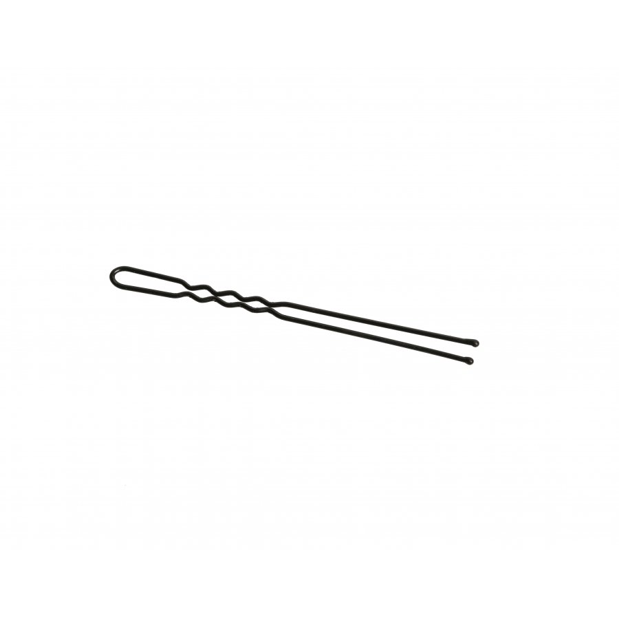 Hair Pins Thick Black with Balls 70 mm - 500 g