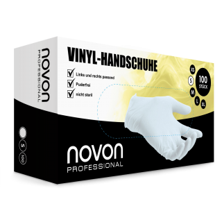Novon Professional Handschuhe Vinyl S 100er puderfrei