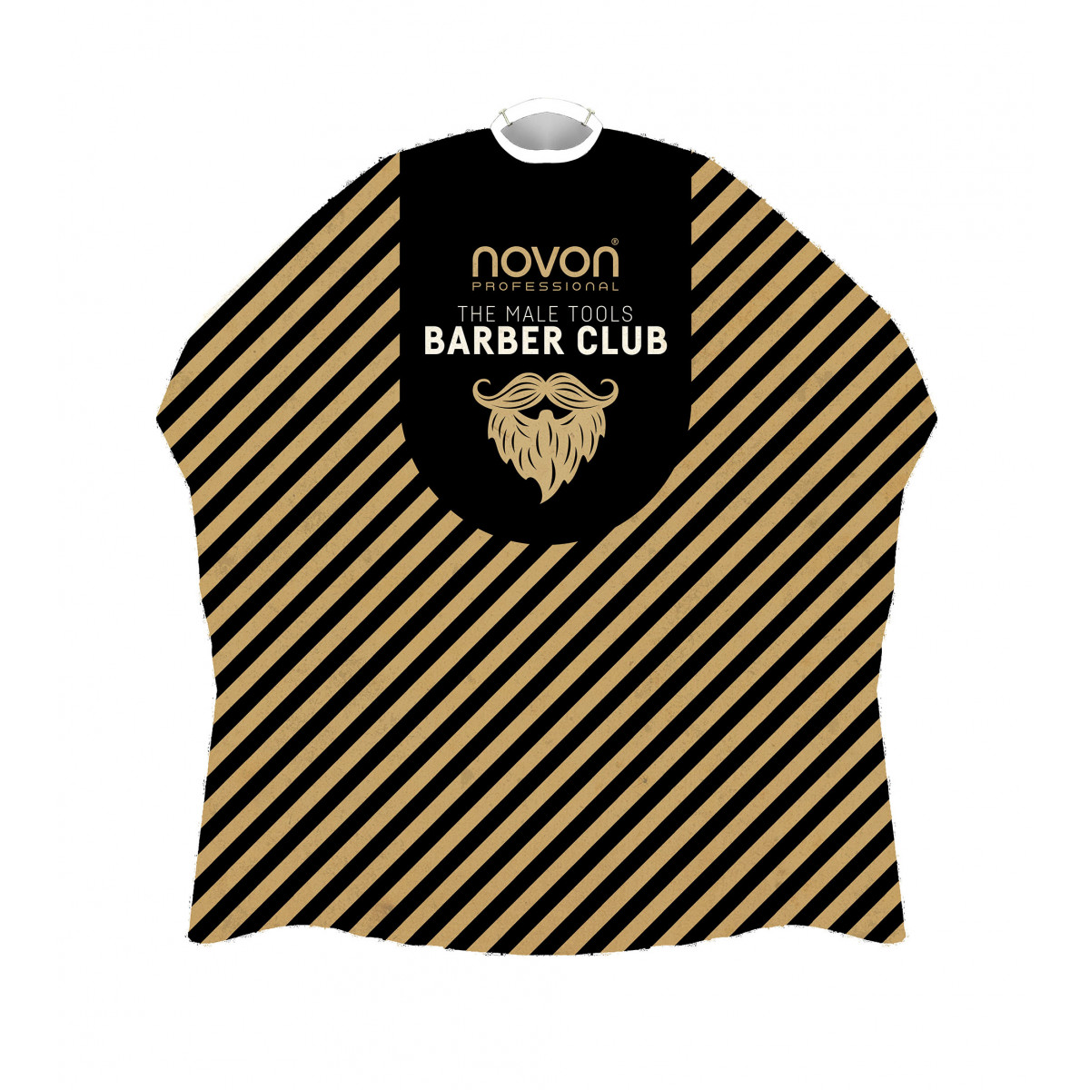 Novon Hairdresser Cape / Umhang Barber Stripes Black/Gold