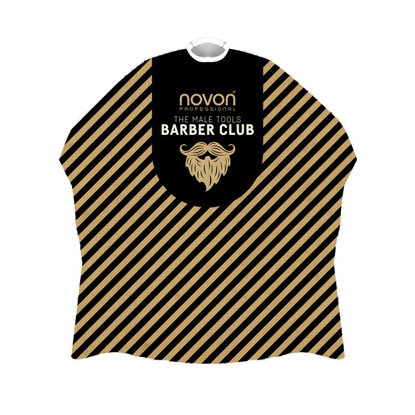 Novon Hairdresser Cape / Umhang Barber Stripes Black/Gold