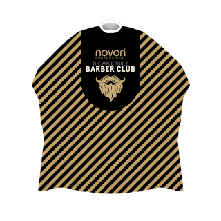 Novon Hairdresser Cape / Umhang Barber Stripes Black/Gold