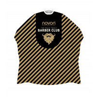 Novon Hairdresser Cape / Umhang Barber Stripes Black/Gold