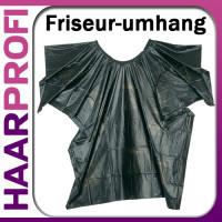 Wasch- und Färbeumhang "Werkezeug-Motiv" SCHWARZ Wasch Umhang