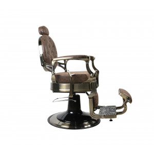 Barber Chair - OVEREST - Vintage Light Brown - Gold