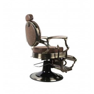 Barber Chair - OVEREST - Vintage Light Brown - Gold