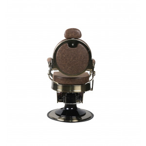 Barber Chair - OVEREST - Vintage Light Brown - Gold