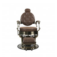 Barber Chair - OVEREST - Vintage Light Brown - Gold