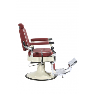 Barber Chair - PHOENIX - Burgund - Cream