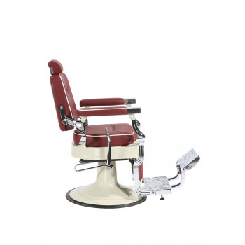 Barber Chair - PHOENIX - Burgund - Cream