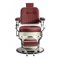 Barber Chair - PHOENIX - Burgund - Cream