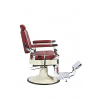 Barber Chair - PHOENIX - Burgund - Cream
