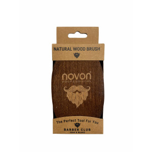 Novon Professional Barber Club Bartbürste Wooden Brush