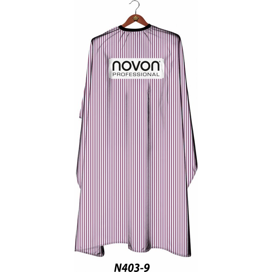Novon Hairdresser Cape / Umhang - weiß - blau - rot ge